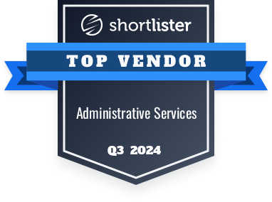 Shortlister Top Vendor Badge for Administration Services Q3 2024